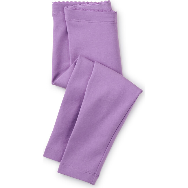 Baby Super-Soft Cotton Solid Leggings, Violet Mist