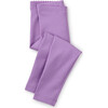 Baby Super-Soft Cotton Solid Leggings, Violet Mist - Leggings - 1 - thumbnail