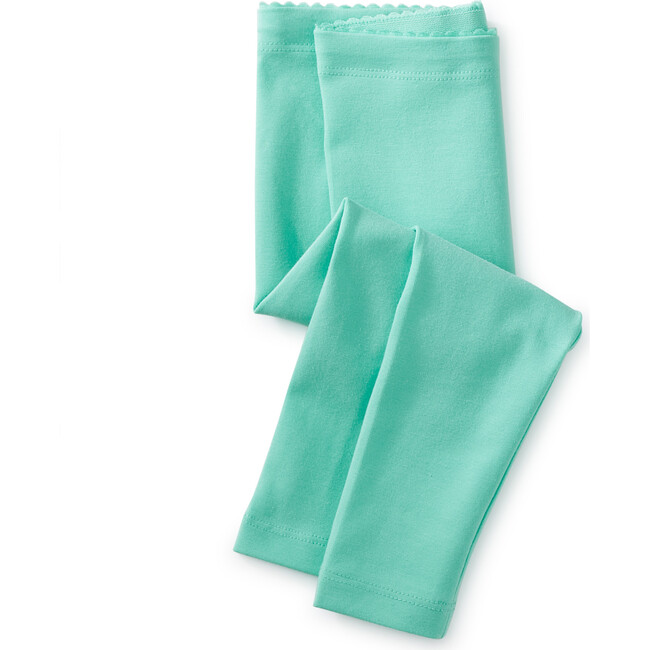 Baby Super-Soft Cotton Solid Leggings, Turquesa