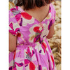 Button Back Skirted Dress, Floral Burst - Dresses - 3