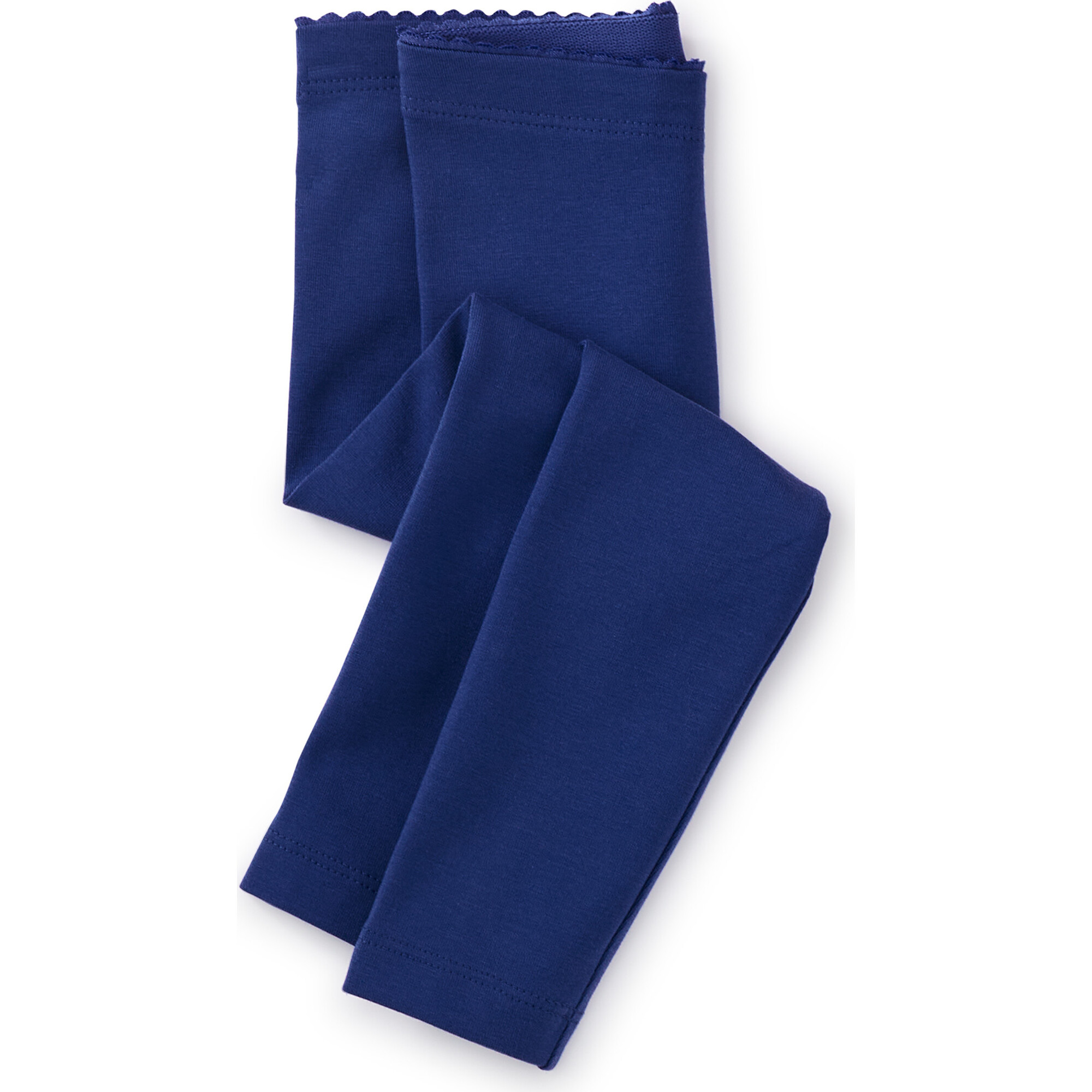 Baby Super-Soft Cotton Solid Leggings, Cosmic Blue - Leggings - 1