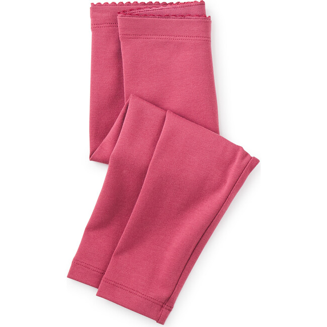 Baby Super-Soft Cotton Solid Leggings, Cassis
