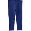 Baby Super-Soft Cotton Solid Leggings, Cosmic Blue - Leggings - 2