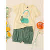 Chia Bunny Baby Graphic Tee, Cornhusk - Tees - 4