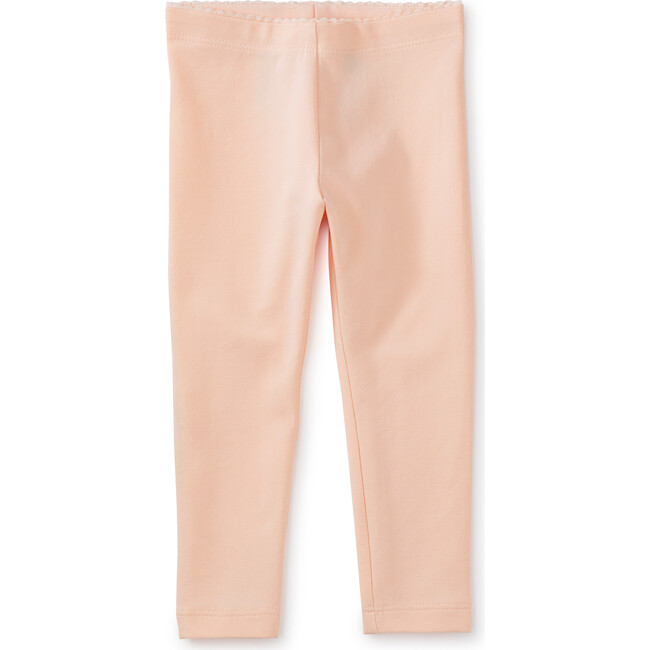 Baby Super-Soft Cotton Solid Leggings, Creole Pink - Leggings - 2