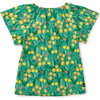 Easy Flutter Sleeve Top, Cactus Floral - Shirts - 2