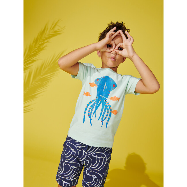 Giant Squid Short Sleeve Graphic Tee, Garden Party - Tees - 5