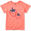 Dos Fresas Tunic Tee, Sunset Pink - Shirts - 1 - thumbnail