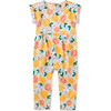 Cuff Sleeve Baby Romper, Printed Oranges - Rompers - 1 - thumbnail