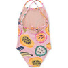 Cross Back One-Piece Swimsuit, Tropical Fruit - One Pieces - 2