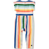 Cuff Sleeve Baby Romper, Lisbon Stripe - Rompers - 2