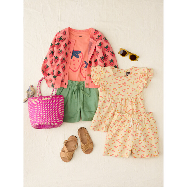Dos Fresas Tunic Tee, Sunset Pink - Shirts - 3