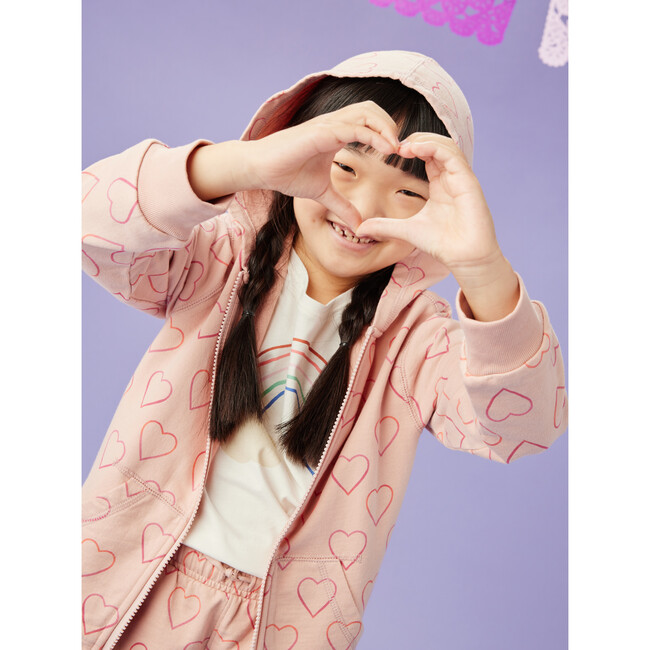 Going Places Hoodie, Ombre Hearts And Pink - Sweatshirts - 6