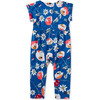 Cuff Sleeve Baby Romper, Swedish Flowers And Imperial - Rompers - 2