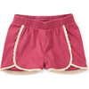 Crochet Trim Sport Shorts, Cassis - Shorts - 1 - thumbnail