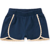 Crochet Trim Sport Shorts, Whale Blue - Shorts - 1 - thumbnail