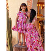Button Back Skirted Dress, Floral Burst - Dresses - 7