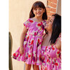 Button Back Skirted Dress, Floral Burst - Dresses - 8
