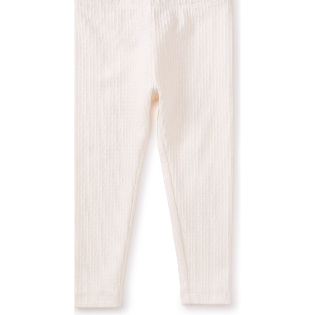 Baby Super-Soft Cotton Pointelle Leggings, Chalk - Leggings - 3
