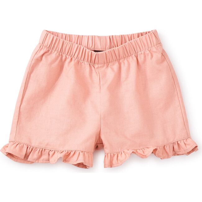 Baby Ruffle Hem Shorts, Cameo Pink