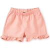 Baby Ruffle Hem Shorts, Cameo Pink - Shorts - 1 - thumbnail
