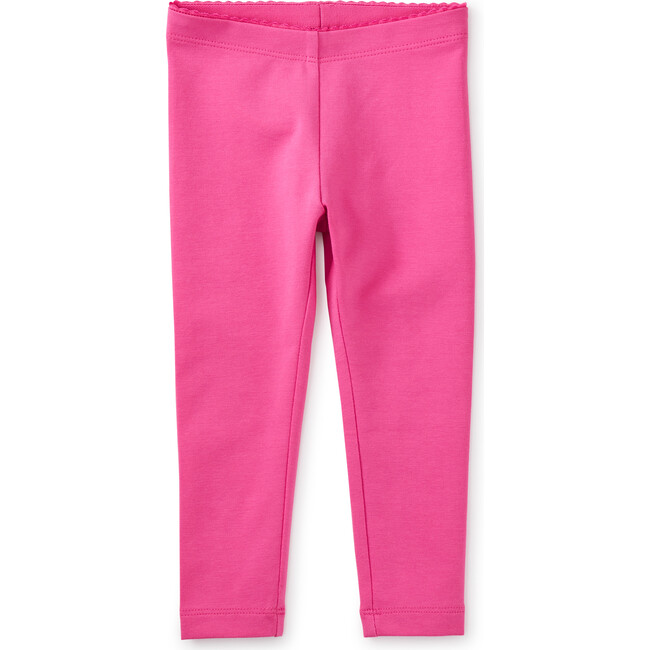 Baby Super-Soft Cotton Solid Leggings, Carousel Pink - Leggings - 2