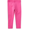 Baby Super-Soft Cotton Solid Leggings, Carousel Pink - Leggings - 2