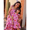 Button Back Skirted Dress, Floral Burst - Dresses - 9