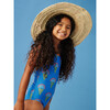 Cross Back One-Piece Swimsuit, Rainbow Ice Cream - One Pieces - 6