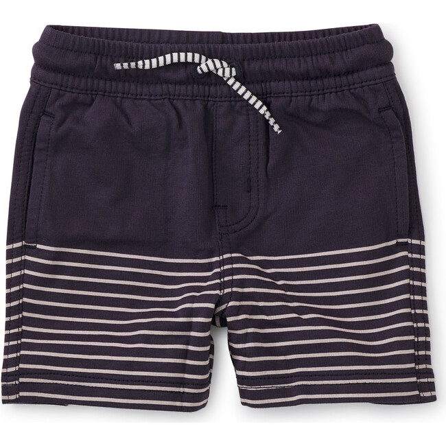 Baby Knit Drawcord Beach Shorts, Indigo