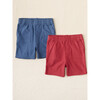 Baby Playwear Knee Length Shorts, Earth Red - Shorts - 2