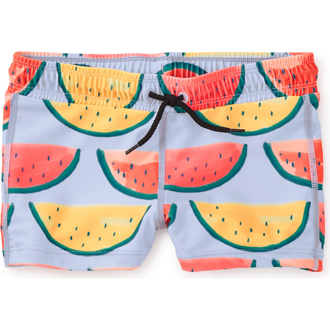 Board Swim Shorts, Painted Watermelons - Swim Trunks - 1