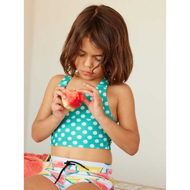 Board Swim Shorts, Painted Watermelons - Swim Trunks - 2