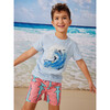 Big Wave Surfer Graphic Jersey Tee, Iceberg - Tees - 2