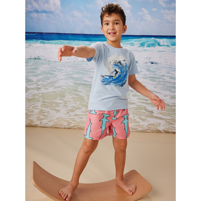 Big Wave Surfer Graphic Jersey Tee, Iceberg - Tees - 3