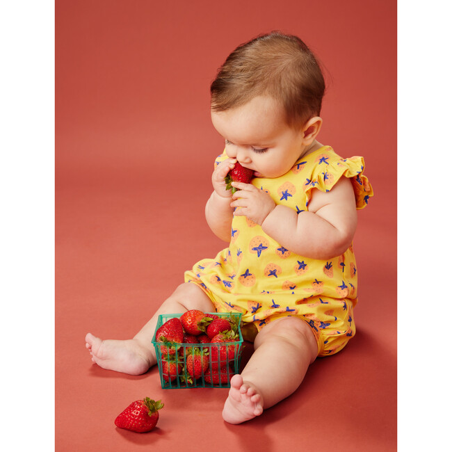 Baby Flutter Romper, Fresa Fiesta - Rompers - 3