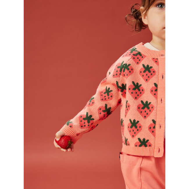Baby Icon Print Raglan Sleeve Cardigan, Friendly Fresas - Cardigans - 7