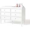 Savannah Doublewide 6 Drawer Changer, White - Changing Tables - 1 - thumbnail