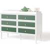 Savannah Doublewide 6 Drawer Changer, Fern - Changing Tables - 1 - thumbnail