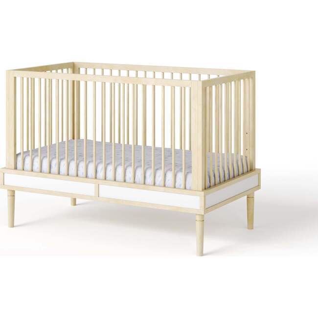 Savannah Crib, Natural with White