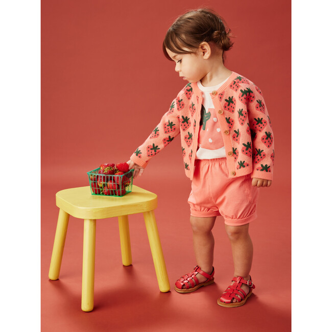 Baby Icon Print Raglan Sleeve Cardigan, Friendly Fresas - Cardigans - 9