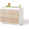 Cabana 3 Drawer Changer, White with Cerused Drawers - Changing Tables - 1 - thumbnail
