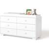 Cabana Doublewide 6 Drawer Changer, White - Changing Tables - 1 - thumbnail