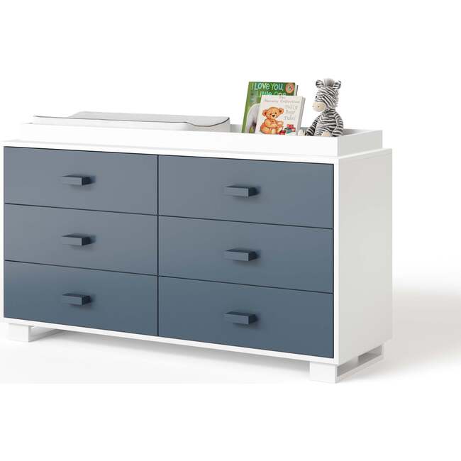 Austin Doublewide 6 Drawer Changer, Midnight - Changing Tables - 1
