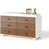 Austin Doublewide 6 Drawer Changer, Natural Walnut - Changing Tables - 1 - thumbnail