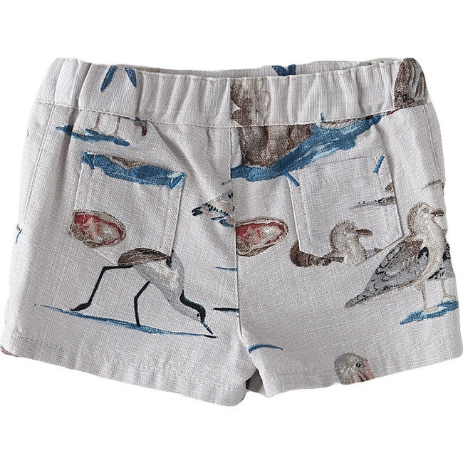 Seaside Print Baby Shorts, Seashore Dreams - Shorts - 2