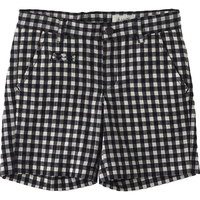 Picnic Checked 2-Pocket Shorts, Black