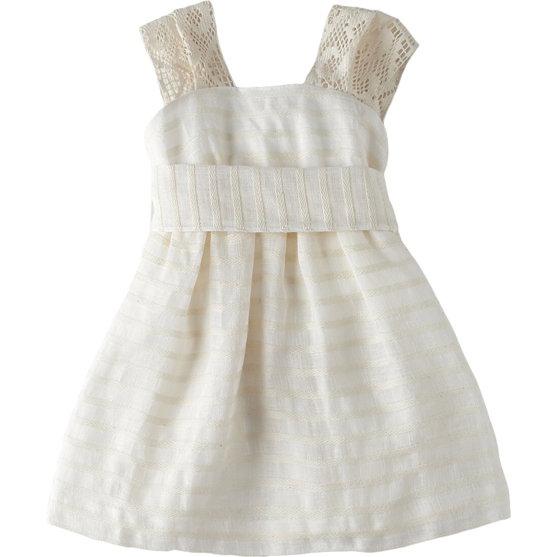Dream of Clouds Sleeveless Dress, Beige - Dresses - 1
