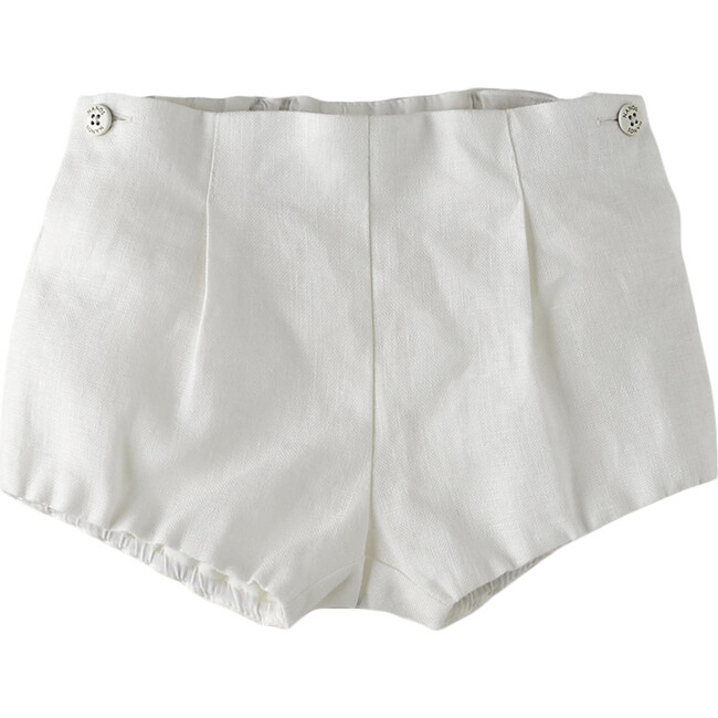 Classic Linen 2-Pocket Bloomers, White