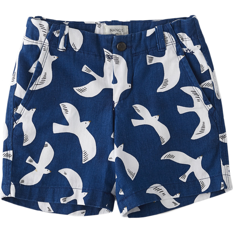 Birds of a Feather Cotton Shorts - Shorts - 1